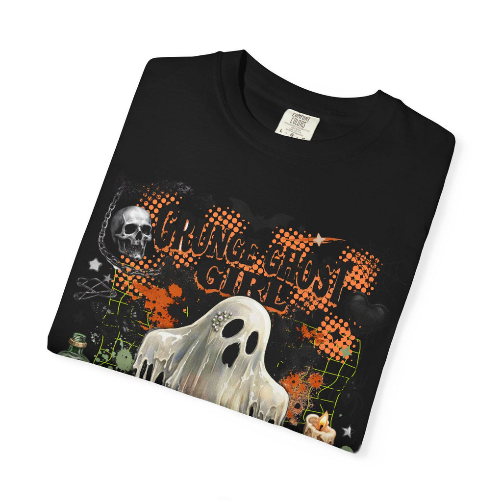 Grunge Ghost Girl Autumn Graphic T-Shirt Halloween Spooky Vintage Style Tee