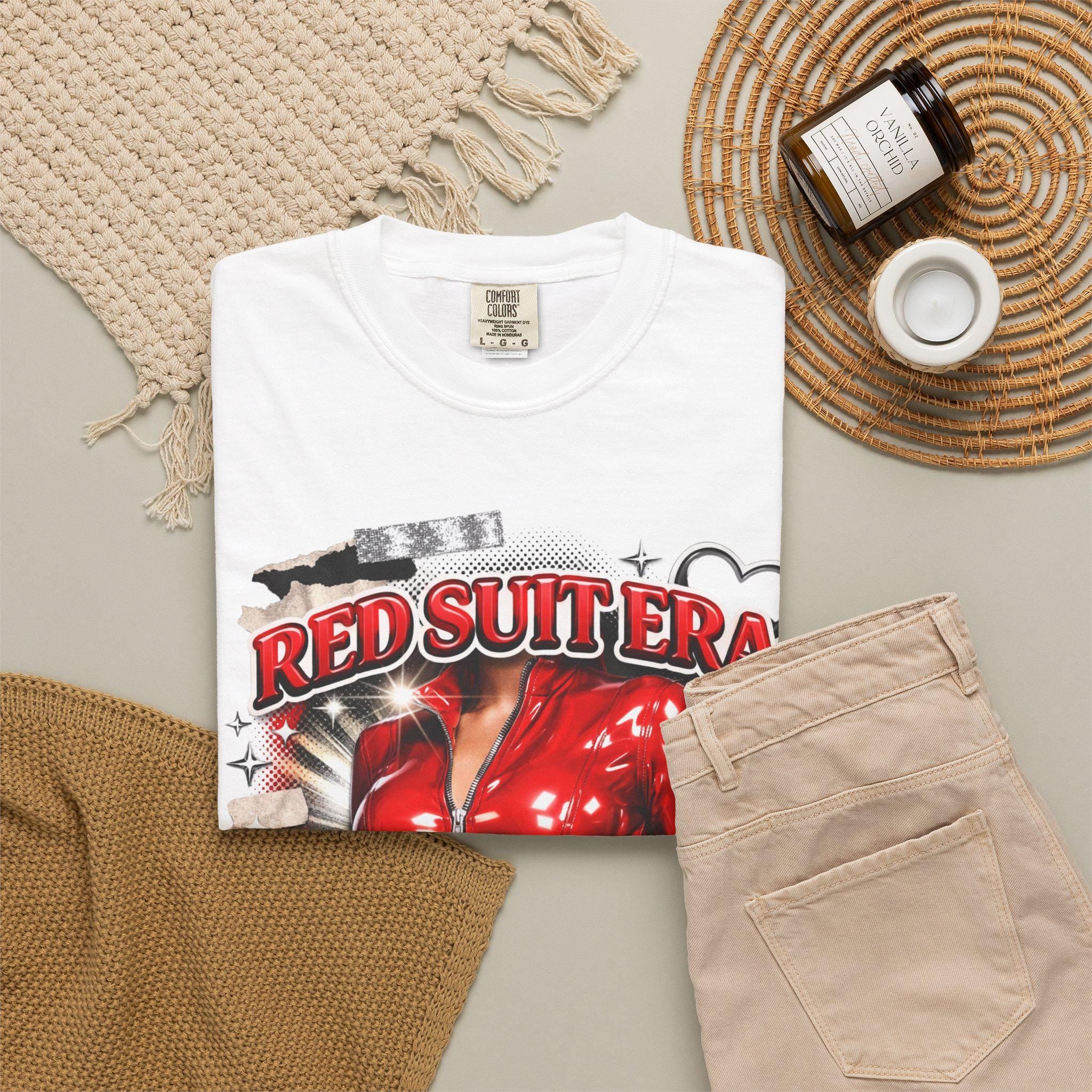 Red Suit Era Shirt, Y2K Aesthetic Tee, Baddie Graphic Tee, Viral Outfit Shirt, 2000s Fashion Top, Trendy Streetwear Tee