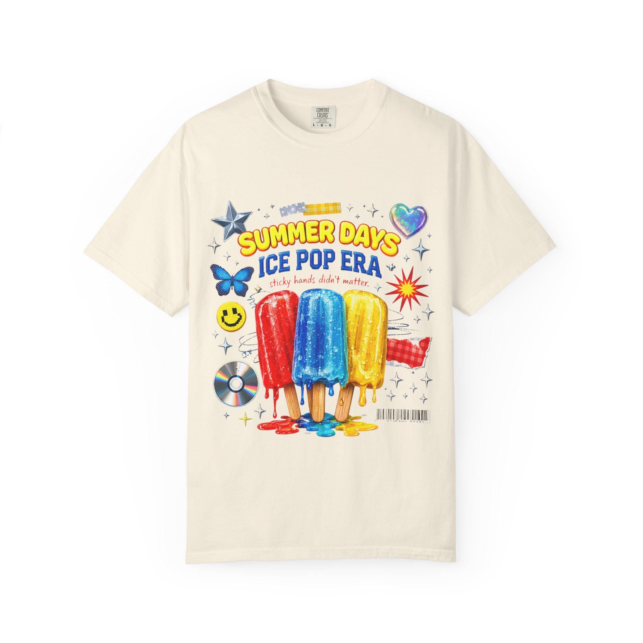 Summer Days Ice Pop Graphic T-Shirt | Popsicle Retro Pop Art