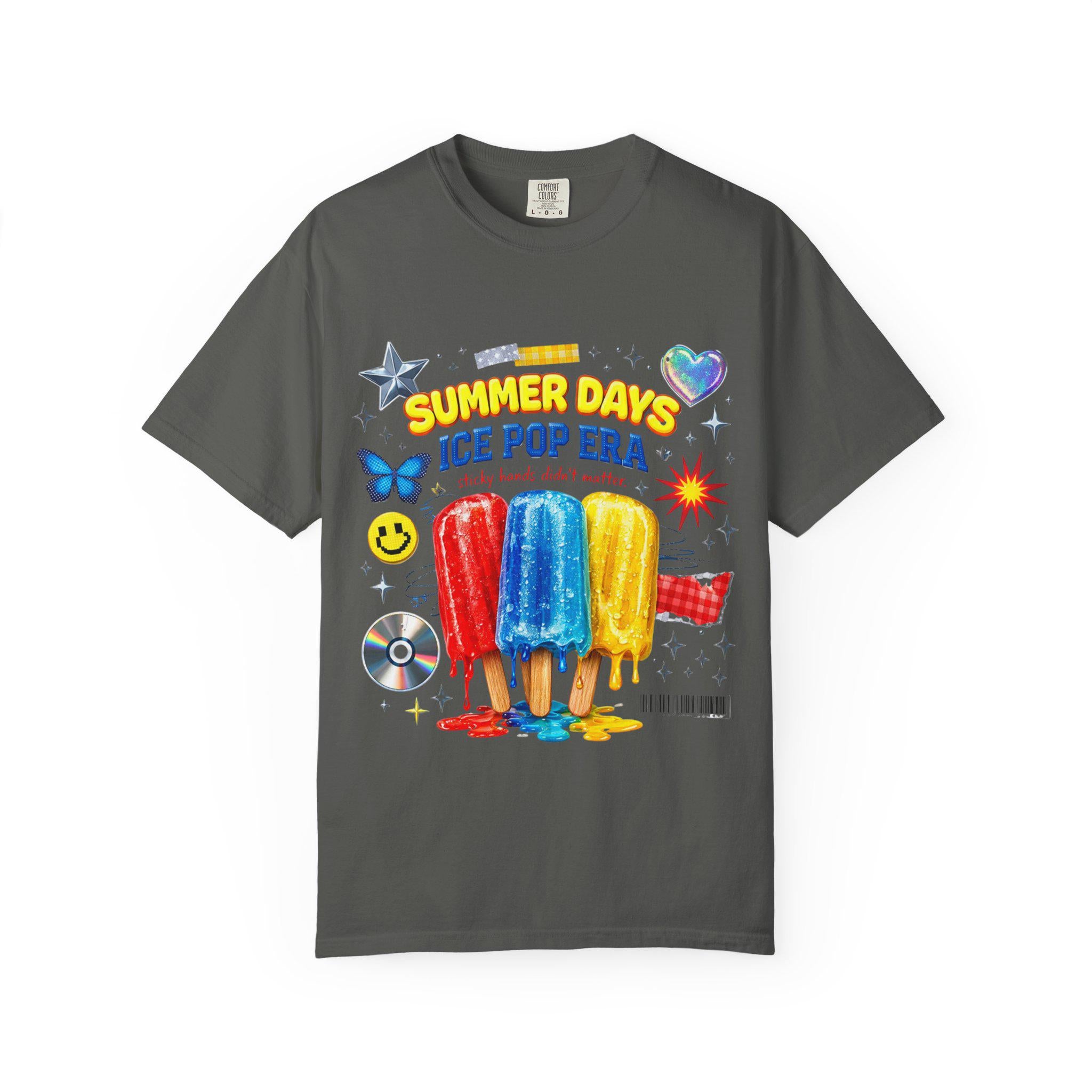 Summer Days Ice Pop Graphic T-Shirt | Popsicle Retro Pop Art