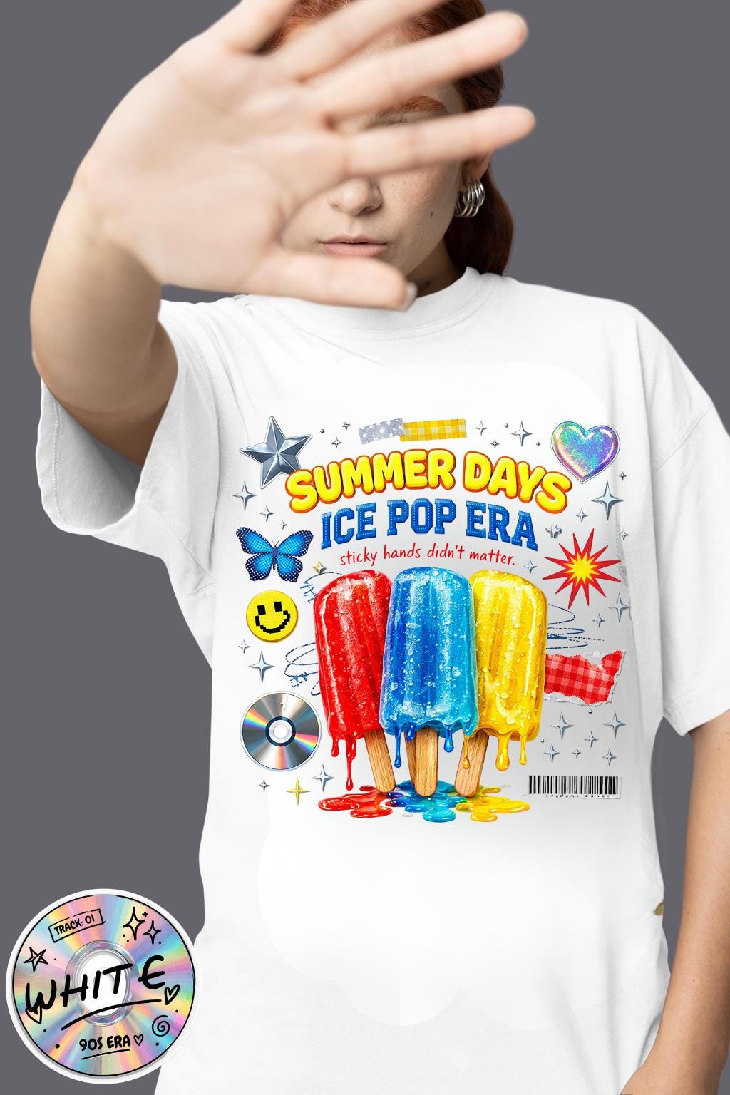 Summer Days Ice Pop Graphic T-Shirt | Popsicle Retro Pop Art