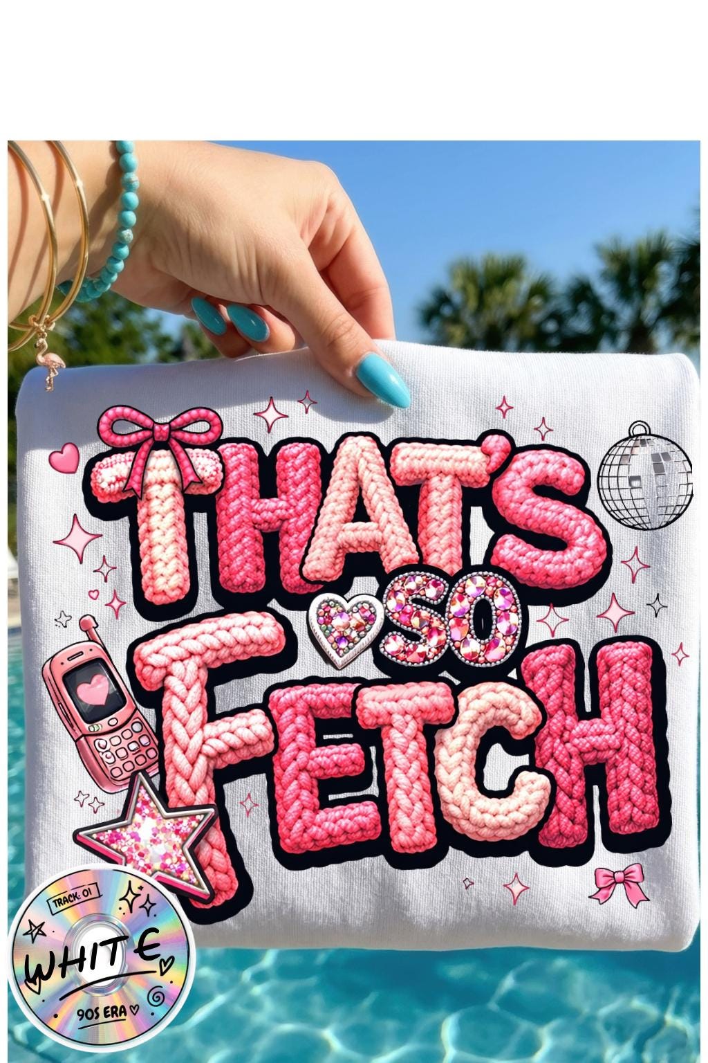 Thats So Fetch graphic T-shirt | Mean Girls inspired pink glitter text