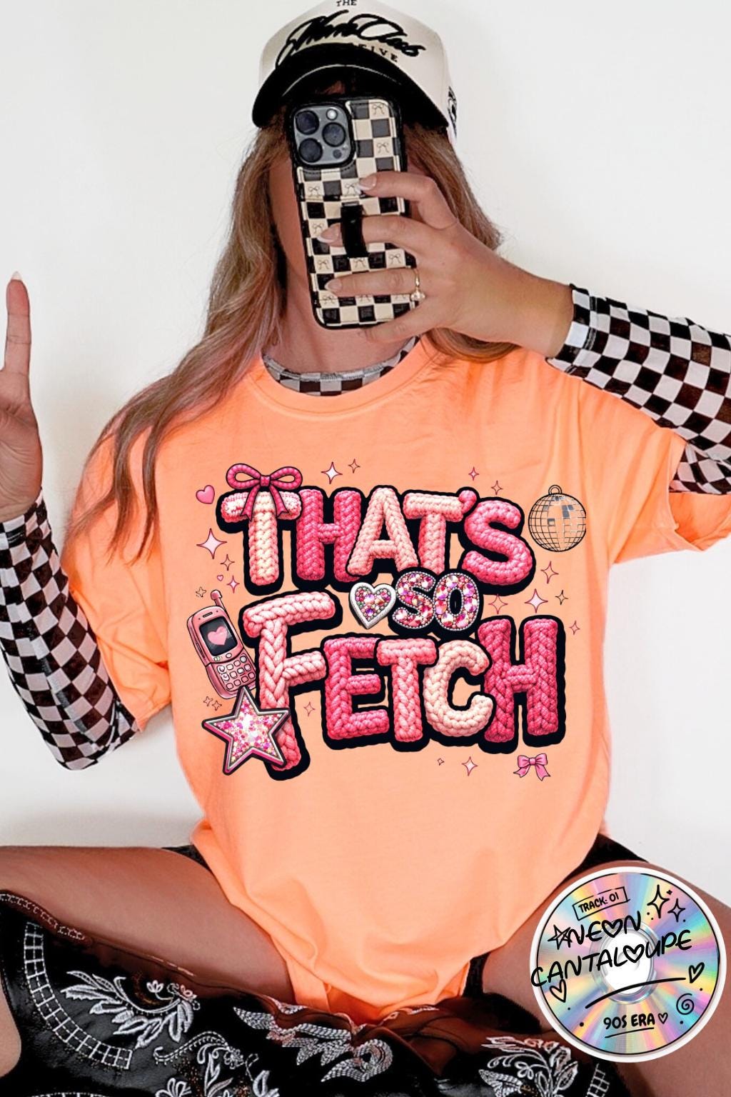 Thats So Fetch graphic T-shirt | Mean Girls inspired pink glitter text