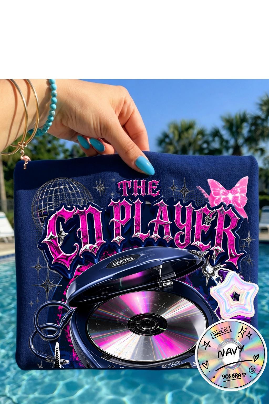 DJ Player Graphic T-Shirt | Retro Speaker, Headphones, Neon Pink Purple