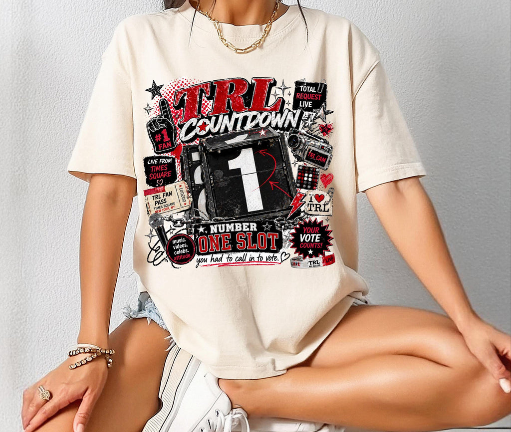 TotalL Countdown Graphic Tee, Y2K Pop Culture Nostalgia Shirt