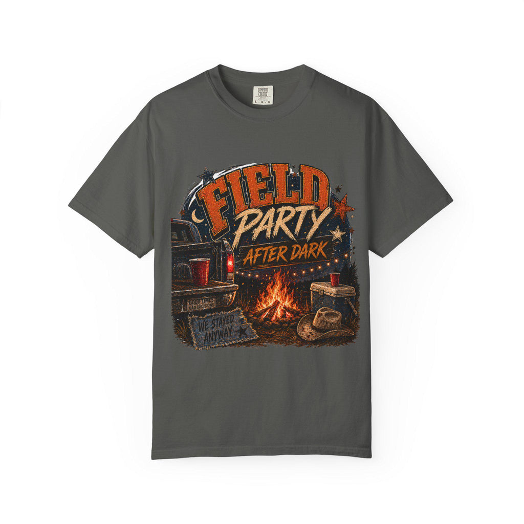 Field Party After Dark Shirt, Country Bonfire Graphic Tee, Western Summer Night Shirt