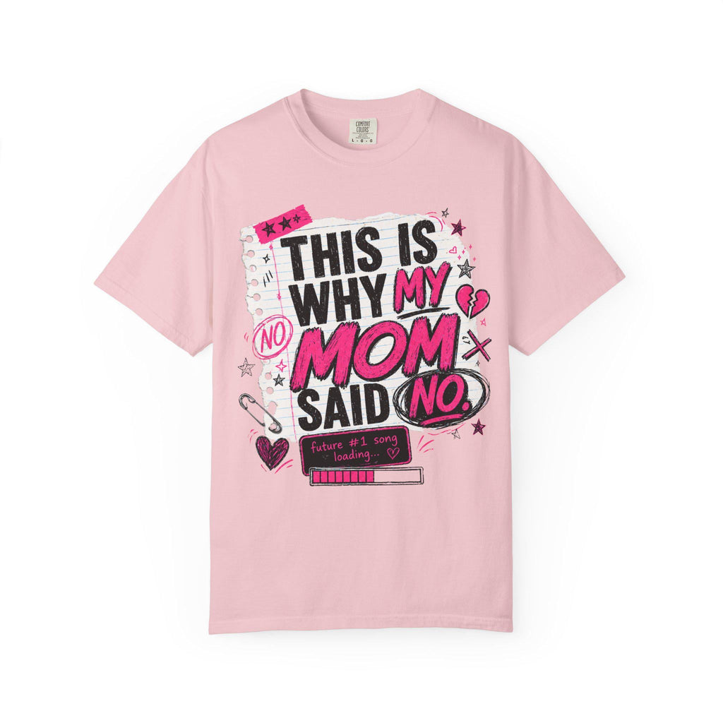 This Is Why My Mom Said No T-Shirt | Retro Doodle Heart Graphic