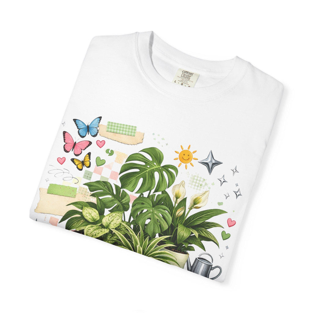 Plant Girl Era T-Shirt | Potted Plants, Monstera, Watering Can, Butterfly Design