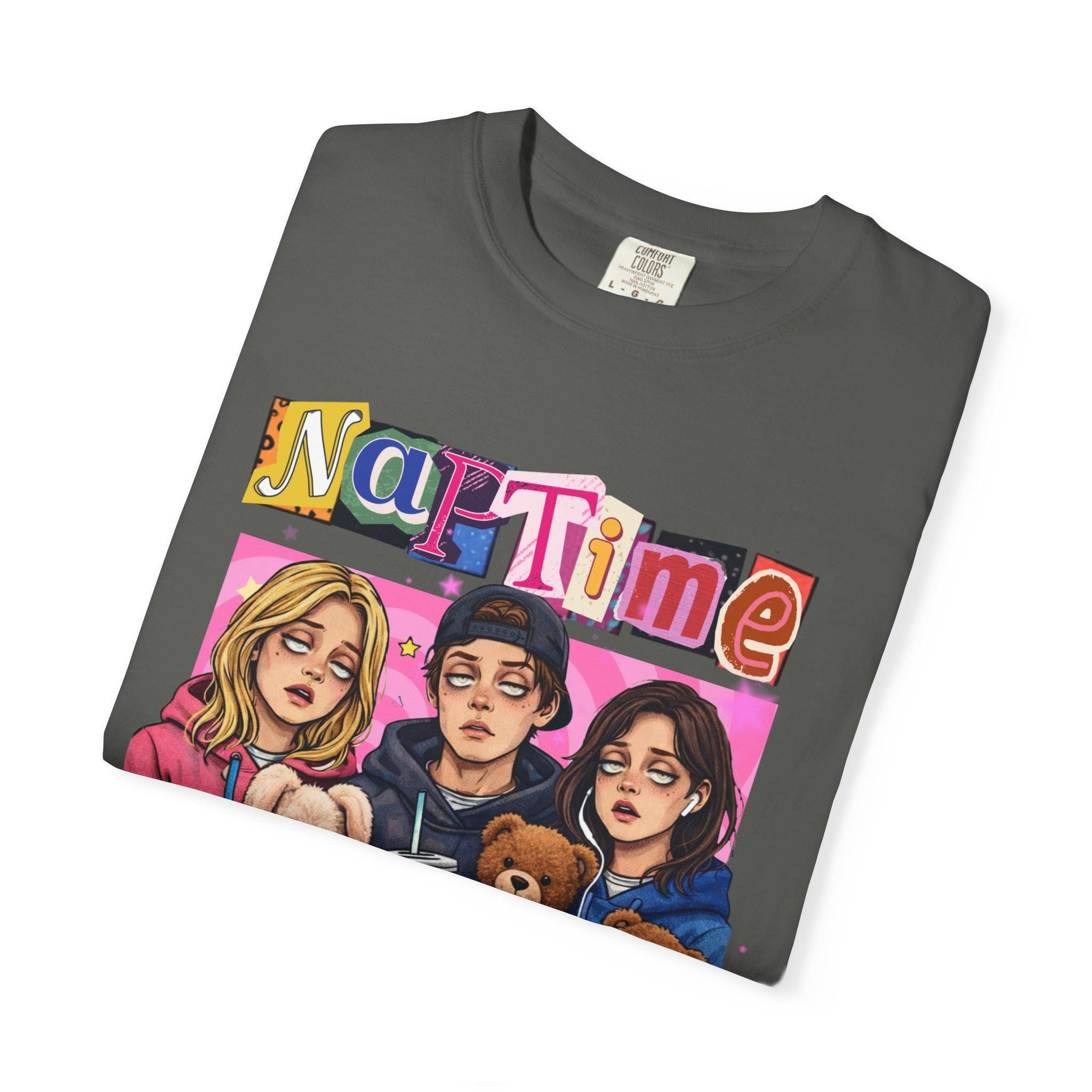 Naptime Is Mandatory T-shirt | Cozy Teddy Trio Illustration