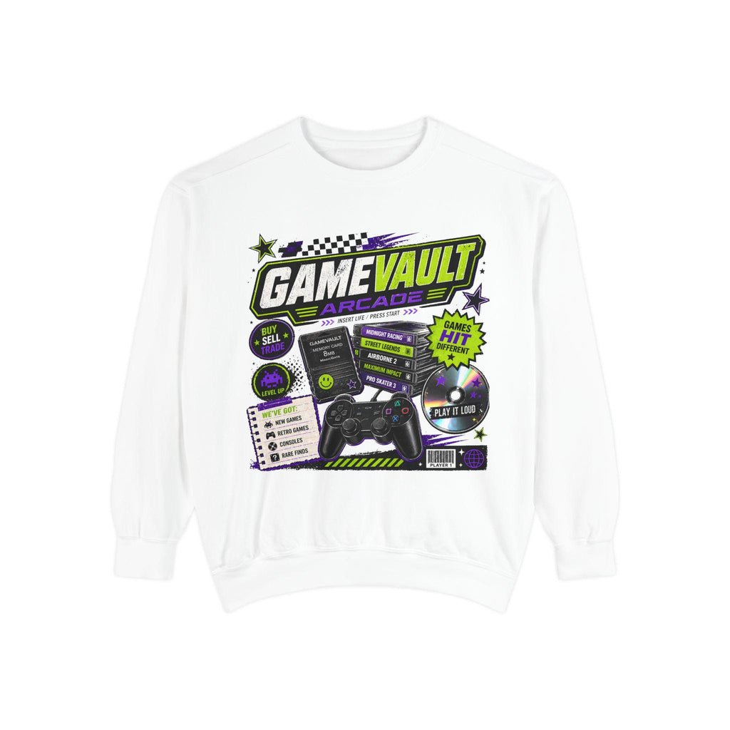 Game Vault Arcade Shirt, Y2K Retro Gaming Tee, Vintage Wash Streetwear Graphic