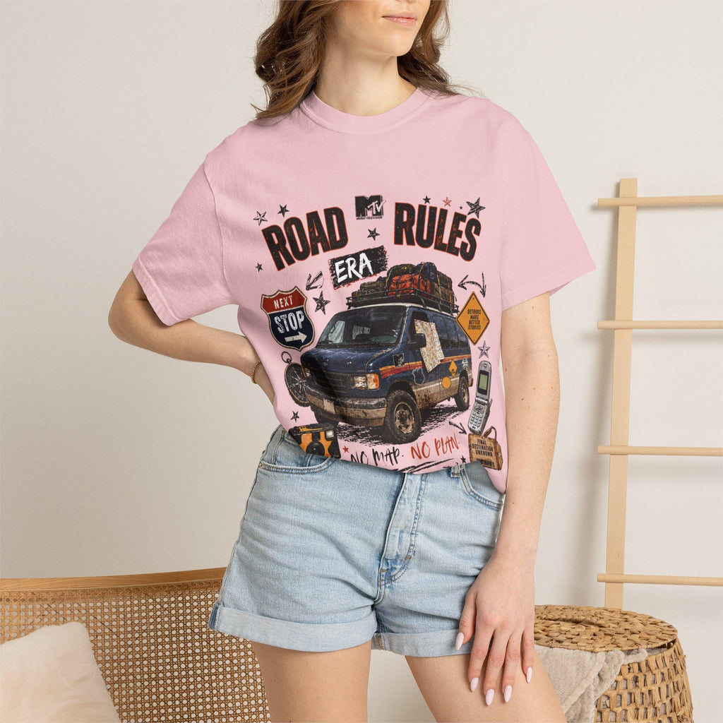 Road Rules Van Illustration T-Shirt | Retro Road Trip Graphic Tee