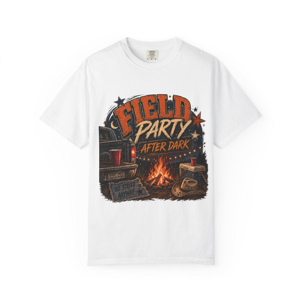 Field Party After Dark Shirt, Country Bonfire Graphic Tee, Western Summer Night Shirt