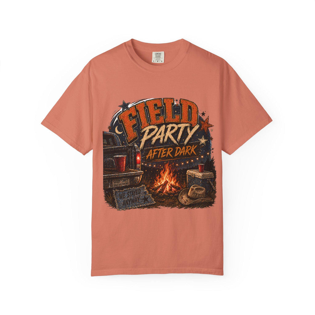 Field Party After Dark Shirt, Country Bonfire Graphic Tee, Western Summer Night Shirt
