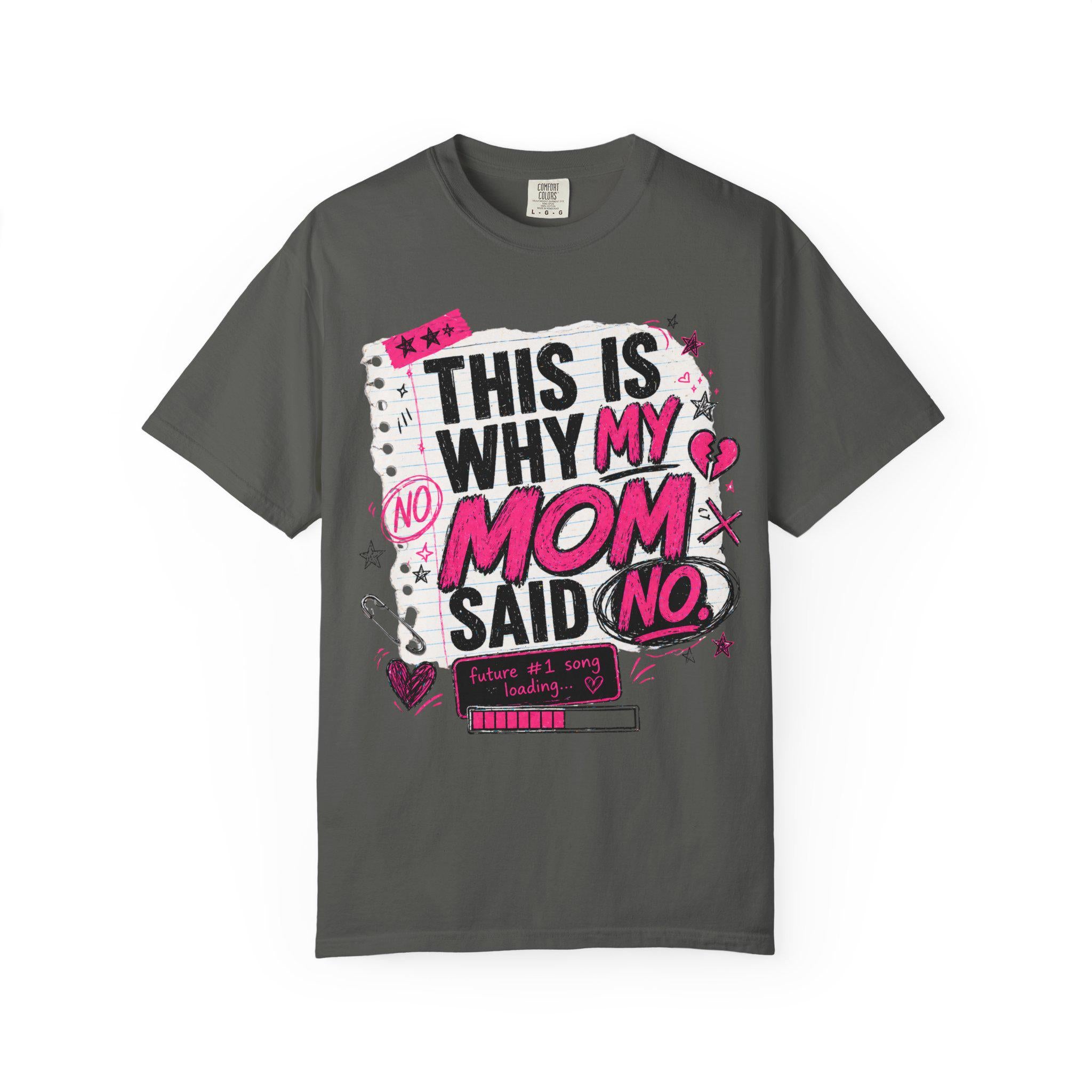 This Is Why My Mom Said No T-Shirt | Retro Doodle Heart Graphic