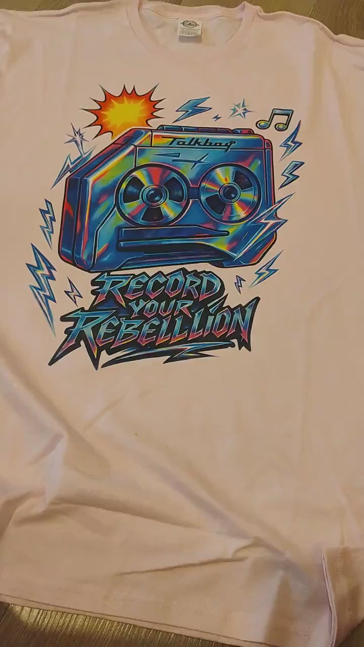 Retro Music Rebel Graphic Tee: Unisex Cotton T-Shirt
