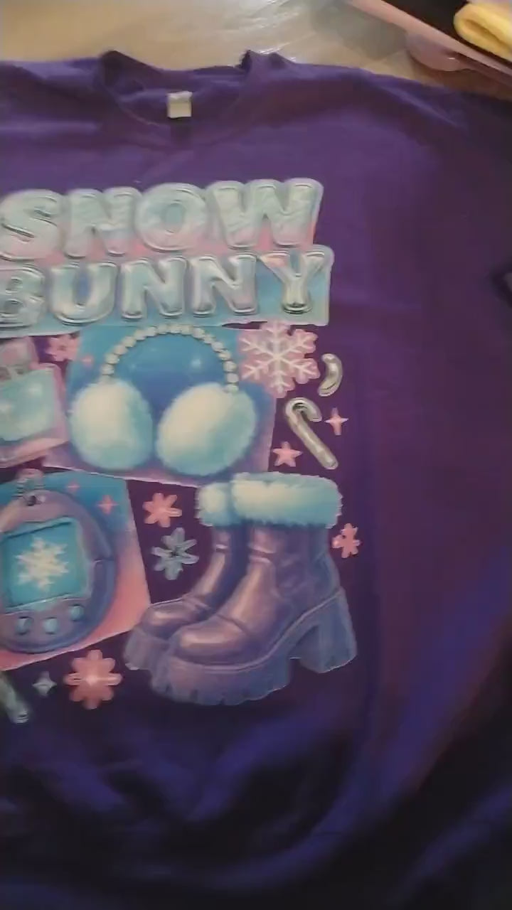 Snow Bunny Graphic sweatshirt: Winter Unisex Heavy Cotton Shirt