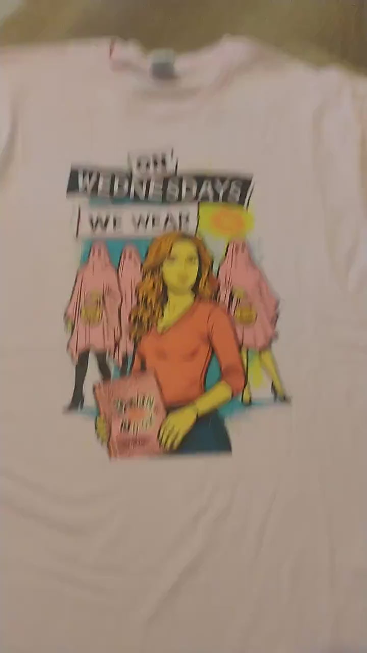 On Wednesdays Graphic Tee: Chic Parody, Pop Culture T-Shirt