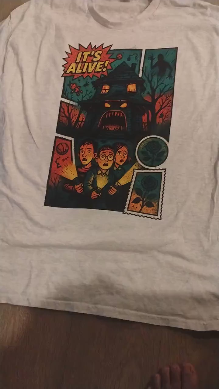 Halloween Crewneck Sweatshirt: Spooky Comic Monster Design