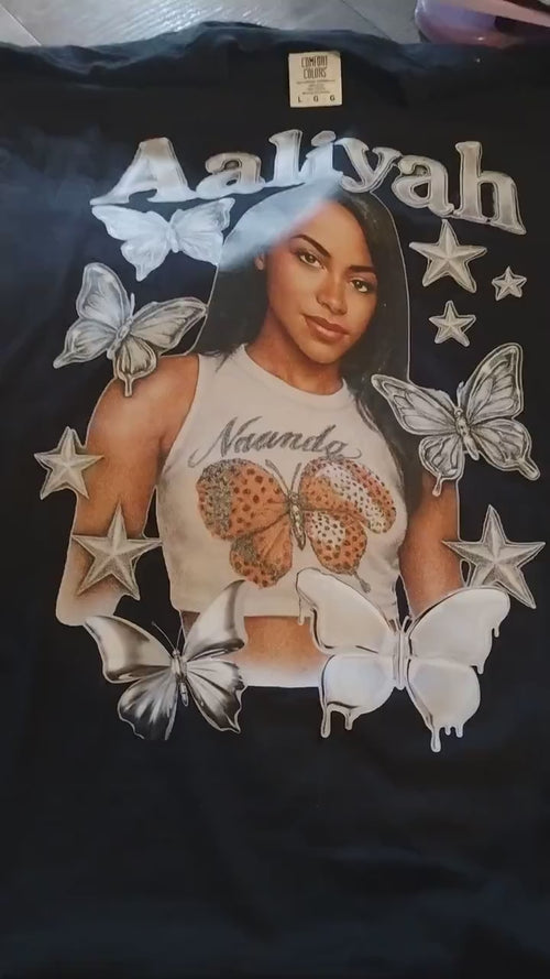 Aaliyah Butterfly T-Shirt: Vintage Inspired Music Tee